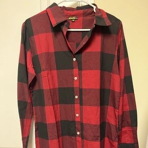 Boutique dress. red and black buffalo check dress is perfect for any occasion